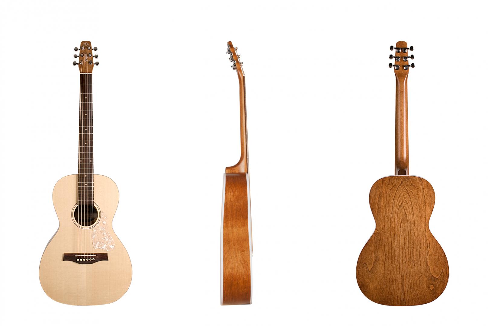 SEAGULL Entourage Grand Natural Almond SEAGULL Entourage Grand Natural Almond GUITARE ACOUSTIQUE. CANADIENNE PARLOR NATURELLE FAITE MAIN AU QUEBEC. TABLE EPICEA MASSIF. FOND ECLISSES MERISIER. MANCHE ERABLE ARGENTE TOUCHE CHEVALET PALISSANDRE. MECANIQUE CHROMEE BAIN D'HUILE.