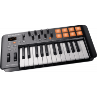 M AUDIO OXYGEN 25 M AUDIO OXYGEN 25 CLAVIER MAITRE USB MIDI 25 NOTES. 8 PADS 8 POTENTIOMETRES & FADER ASSIGNABLES. PITCH & MODULATION. ENTREE PEDALE SUSTAIN. logiciel Ableton Live Lite édition M-AUDIO synthétiseurs virtuels Twist SONIVOX XPAND!2 d'Air Music Tech. 1,8 kg, 492 x 243 x 94 mm