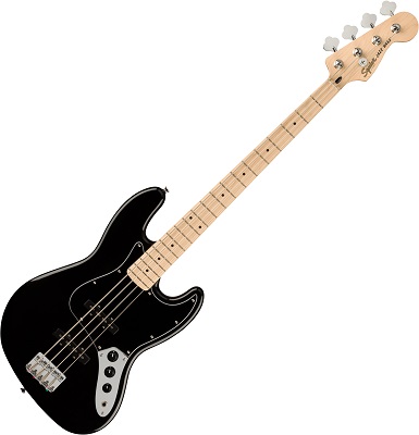 Squier Affinity Series Jazz Bass Squier Affinity Series Jazz Bass 0378603506 GUITARE BASSE NOIRE. CORPS PEUPLIER. MANCHE & TOUCHE ERABLE. 2 MICROS SIMPLES 2 VOL. 1 TON. ACCASTILLAGE CHROME. PLAQUE NOIRE.