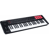 M AUDIO OXYGEN 49 M AUDIO OXYGEN 49 CLAVIER MAITRE USB MIDI 49 NOTES. 8 PADS 8 POTENTIOMETRES & 9 FADER ASSIGNABLES. PITCH & MODULATION. ENTREE PEDALE SUSTAIN. logiciel Ableton Live Lite édition M-AUDIO synthétiseurs virtuels Twist SONIVOX XPAND!2 d'Air Music Tech. 2,9 kg, 814 x 243 x 94 mm
